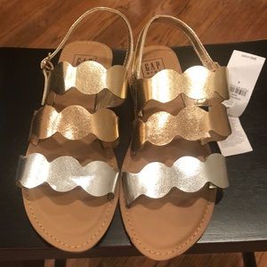 Girls Gap Metallic Sandals